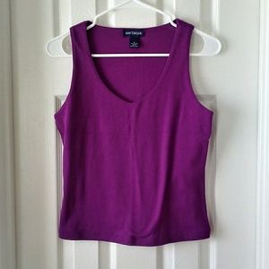 Ann Taylor Purple Tank Top S
